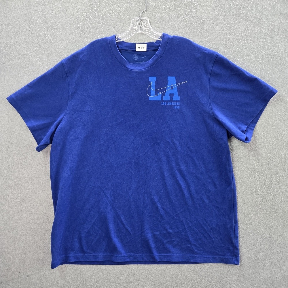 Los Angeles Dodgers‎ Men Shirt XL Blue Nike LA Southland Logo Short Sleeve